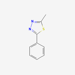 molecular formula C9H8N2S B1652518 2-Methyl-5-phenyl-1,3,4-thiadiazole CAS No. 1456-72-0