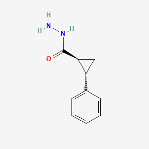 molecular formula C10H12N2O B1652519 trans-2-Phenylcyclopropanecarboxylic hydrazide CAS No. 14561-40-1