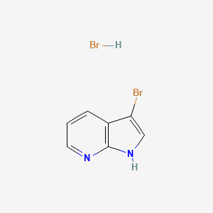 molecular formula C7H6Br2N2 B1652530 3-bromo-1H-pyrrolo[2,3-b]pyridine hydrobromide CAS No. 1461713-60-9