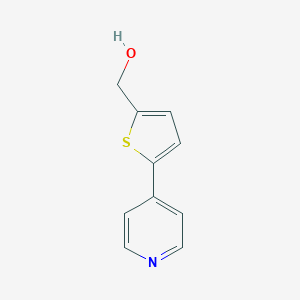 molecular formula C10H9NOS B165254 [5-(Pyridin-4-yl)thiophen-2-yl]methanol CAS No. 138194-04-4