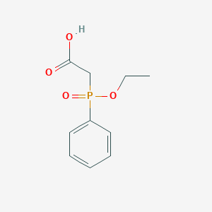 molecular formula C10H13O4P B1652543 [Ethoxy(phenyl)phosphoryl]acetic acid CAS No. 14655-58-4
