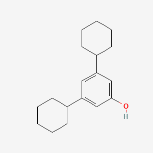 molecular formula C18H26O B1652544 3,5-Dicyclohexylphenol CAS No. 14665-21-5