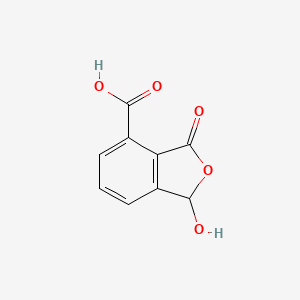 molecular formula C9H6O5 B1652547 1-Hydroxy-3-oxo-1,3-dihydro-2-benzofuran-4-carboxylic acid CAS No. 14671-41-1