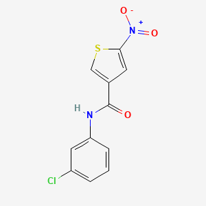 molecular formula C11H7ClN2O3S B1652551 N-(3-Chlorophenyl)-5-nitro-3-thiophenecarboxamide CAS No. 146795-39-3