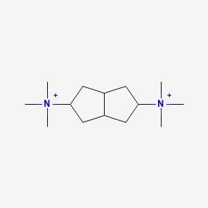 molecular formula C14H30N2+2 B1652554 2,5-Pentalenediaminium, octahydro-N,N,N,N',N',N'-hexamethyl- CAS No. 146876-85-9