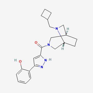 [(1R,5R)-6-(Cyclobutylmethyl)-3,6-diazabicyclo[3.2.2]nonan-3-yl]-[3-(2-hydroxyphenyl)-1H-pyrazol-5-yl]methanone