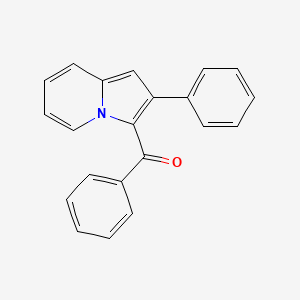 molecular formula C21H15NO B1652559 Methanone, phenyl(2-phenyl-3-indolizinyl)- CAS No. 14759-45-6