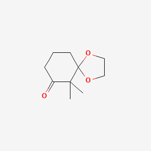 molecular formula C10H16O3 B1652563 6,6-Dimethyl-1,4-dioxaspiro[4.5]decan-7-one CAS No. 14782-52-6