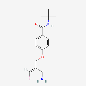 Benzamide, 4-(((2E)-2-(aminomethyl)-3-fluoro-2-propen-1-yl)oxy)-N-(1,1-dimethylethyl)-