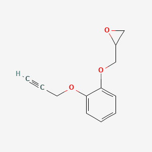 molecular formula C12H12O3 B1652567 2-({2-[(Prop-2-yn-1-yl)oxy]phenoxy}methyl)oxirane CAS No. 14817-39-1