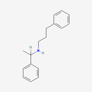 molecular formula C17H21N B1652570 Benzenepropanamine, N-(1-phenylethyl)- CAS No. 148717-48-0