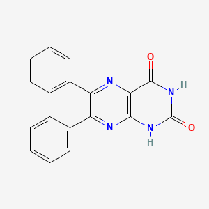 molecular formula C18H12N4O2 B1652571 6,7-diphenyl-1H-pteridine-2,4-dione CAS No. 14892-98-9