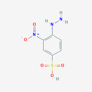 4-Hydrazinyl-3-nitrobenzenesulfonic acid
