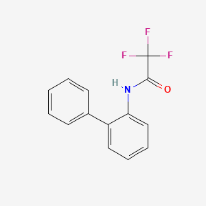 molecular formula C14H10F3NO B1652585 Acetamide, N-[1,1'-biphenyl]-2-yl-2,2,2-trifluoro- CAS No. 14983-11-0