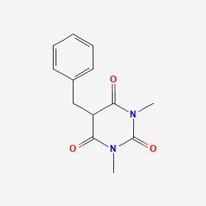 molecular formula C13H14N2O3 B1652588 Barbituric acid, 5-benzyl-1,3-dimethyl- CAS No. 15018-52-7
