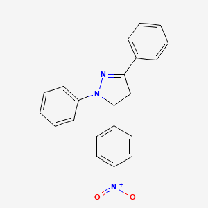 5-(4-nitrophenyl)-1,3-diphenyl-4,5-dihydro-1H-pyrazole