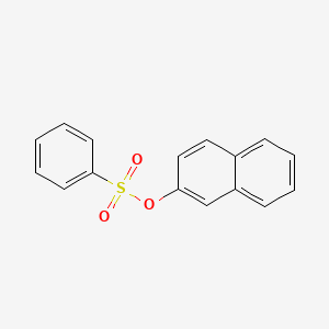 molecular formula C16H12O3S B1652608 Naphthalen-2-yl benzenesulfonate CAS No. 15161-07-6