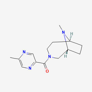 [(1R,6S)-9-Methyl-3,9-diazabicyclo[4.2.1]nonan-3-yl]-(5-methylpyrazin-2-yl)methanone