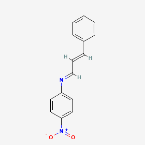 molecular formula C15H12N2O2 B1652627 (E)-N-(4-nitrophenyl)-3-phenylprop-2-en-1-imine CAS No. 15286-45-0