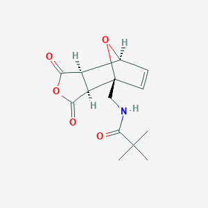 exo-cis-(+/-)-1-(N-tert.-butyl-carbonyl-methyl)-7-oxabicyclo[2.2.1]hept-5-en-2,3-dicarboxylic anhydride