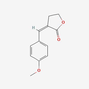 molecular formula C12H12O3 B1652629 3-[(Z)-4-Methoxybenzylidene]oxolane-2-one CAS No. 1530-62-7