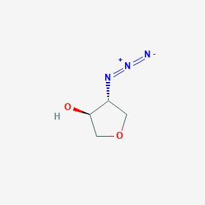 molecular formula C4H7N3O2 B1652632 trans-4-Azidooxolan-3-ol CAS No. 153610-13-0