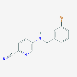 5-[(3-Bromophenyl)methylamino]pyridine-2-carbonitrile