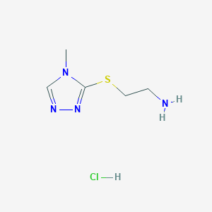 {2-[(4-methyl-4H-1,2,4-triazol-3-yl)thio]ethyl}amine hydrochloride
