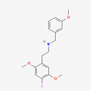 molecular formula C18H22INO3 B1652665 2-(4-Iodo-2,5-dimethoxyphenyl)-N-(3-methoxybenzyl)ethan-1-amine CAS No. 1566571-40-1