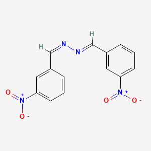 molecular formula C14H10N4O4 B1652668 (E)-1-(3-Nitrophenyl)-N-[(Z)-(3-nitrophenyl)methylideneamino]methanimine CAS No. 1567-91-5