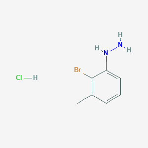 molecular formula C7H10BrClN2 B1652669 2-Bromo-3-methylphenylhydrazine hydrochloride CAS No. 156941-75-2
