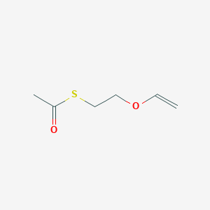 molecular formula C6H10O2S B1652672 S-[2-(Ethenyloxy)ethyl] ethanethioate CAS No. 156996-05-3