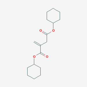 Dicyclohexyl 2-methylidenebutanedioate