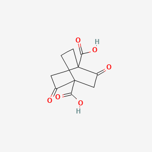 molecular formula C10H10O6 B1652685 2,5-Dioxobicyclo[2.2.2]octane-1,4-dicarboxylic acid CAS No. 15771-22-9