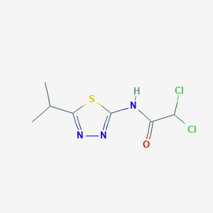 2,2-Dichloro-N-(5-isopropyl-1,3,4-thiadiazol-2-yl)acetamide