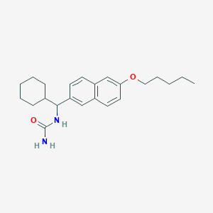Urea, [cyclohexyl[6-(pentyloxy)-2-naphthalenyl]methyl]-