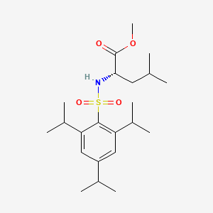 Methyl 4-methyl-2-{[(2,4,6-triisopropylphenyl)sulfonyl]amino}pentanoate