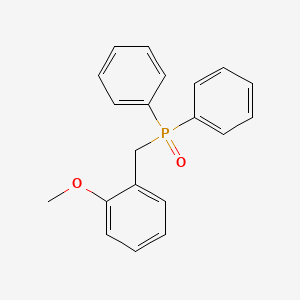 molecular formula C20H19O2P B1652710 Phosphine oxide, [(2-methoxyphenyl)methyl]diphenyl- CAS No. 159386-46-6