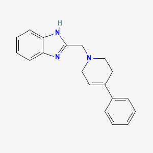 molecular formula C19H19N3 B1652716 2-(4-Phenyl-3,6-dihydro-2H-pyridin-1-ylmethyl)-1H-benzoimidazole CAS No. 159557-22-9