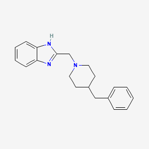 molecular formula C20H23N3 B1652717 2-(4-Benzyl-piperidin-1-ylmethyl)-1H-benzimidazole CAS No. 159557-23-0