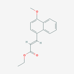 2-Propenoic acid, 3-(4-methoxy-1-naphthalenyl)-, ethyl ester