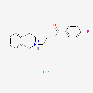 molecular formula C19H21ClFNO B1652729 p-Fluoro-4-(1,2,3,4-tetrahydroisoquinolinyl)butyrophenone hydrochloride CAS No. 15997-83-8