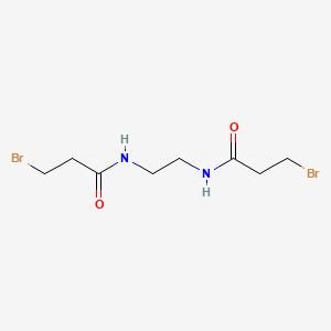 molecular formula C8H14Br2N2O2 B1652738 3-bromo-N-[2-(3-bromopropanoylamino)ethyl]propanamide CAS No. 16044-35-2