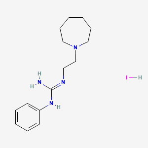 2-[2-(Azepan-1-yl)ethyl]-1-phenylguanidine;hydroiodide
