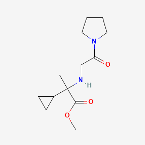 Methyl 2-cyclopropyl-2-[(2-oxo-2-pyrrolidin-1-ylethyl)amino]propanoate