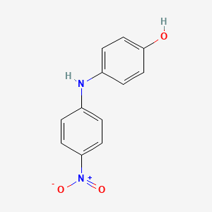 molecular formula C12H10N2O3 B1652765 4-(4-Nitroanilino)phenol CAS No. 16078-86-7
