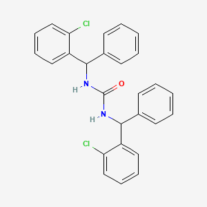 molecular formula C27H22Cl2N2O B1652769 N,N'-Bis((2-chlorophenyl)phenylmethyl)urea CAS No. 160807-83-0