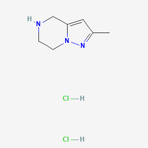 molecular formula C7H12ClN3 B1652779 2-Methyl-4,5,6,7-tetrahydropyrazolo[1,5-a]pyrazine dihydrochloride CAS No. 1609395-89-2