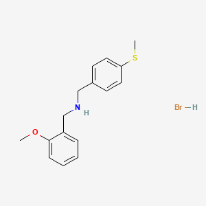 molecular formula C16H20BrNOS B1652781 (2-Methoxybenzyl)[4-(methylthio)benzyl]amine hydrobromide CAS No. 1609395-94-9