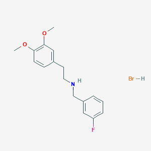 molecular formula C17H21BrFNO2 B1652782 氢溴酸[2-(3,4-二甲氧基苯基)乙基](3-氟苄基)胺 CAS No. 1609395-98-3